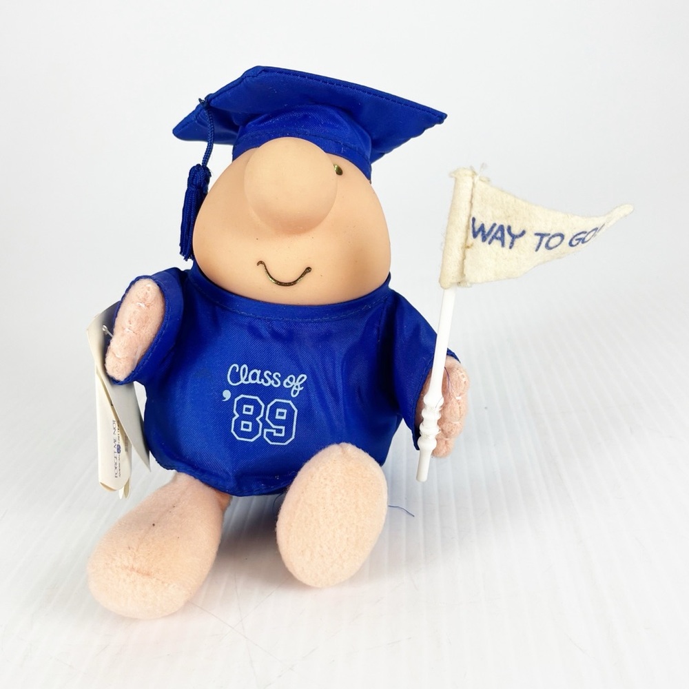 Vintage Ziggy Class of 89 Graduation Gown Way to Go Plush Doll Toy